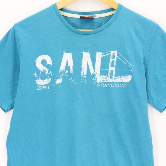 Vintage T-Shirt 1968 My Esprit Icon Unisex Short Sleeve Blue San Francisco Logo - Picture 4 of 8